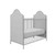 Little Seeds Piper Upholstered Convertible Metal Crib, Nursery Furniture, Dove Gray