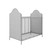 Little Seeds Piper Upholstered Convertible Metal Crib, Nursery Furniture, Dove Gray