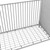 Little Seeds Piper Upholstered Convertible Metal Crib, Nursery Furniture, Dove Gray