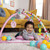 Bright Starts 5-in-1 Your Way Ball Play Baby Activity Play Gym & Ball Pit, Includes 7 Toys, Newborn To Toddler - Rainbow Tropics (pink)