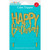 Way To Celebrate Gold Glitter Happy Birthday Cake Topper, 4.5" X 5.5", 1 Ct