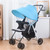 Yesbay Baby Stroller Pram Pushchair Windproof Sun Shield Visor Sunshade Canopy Cover,black