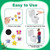 5pcs Pee Targets Potty Training Seat Stickers Urinal Bullseye Color Changing