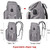 Large Diaper Bag Backpack For Twins Or Two Kids, Expandable Grey Baby Diaper Bag For Mom Dad Extra Large Travel Diaper Backpack With Usb Charging Port, Portable Changing Pad, Stroller Straps