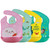 Waterproof Silicone Baby Bibs Washable Roll Up Crumb Catcher Feeding Eating Bib For Boys Girls