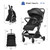 Infans Lightweight Baby Stroller Foldable Travel Stroller For Airplane Black