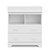 Storkcraft Brookside 2 Drawer Modern Changing Combo Dresser, White Finish