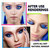 Cat Eye Mascara Eyes Makeup Color Mascara Waterproof Fast Dry Eyelashes Curling Lengthening Makeup Eye Lashes Party Stage Use (blue)