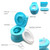 Httmt- Classic Portable Blue Realistic Toddler Potty Training Toilet W/ Flushing Sound Baby Chair Seat Kid [p/n: Et-baby004-blue]