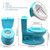 Httmt- Classic Portable Blue Realistic Toddler Potty Training Toilet W/ Flushing Sound Baby Chair Seat Kid [p/n: Et-baby004-blue]