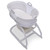Little Folks By Delta Children 2-in-1 Moses Basket Bedside Bassinet Sleeper By Delta Children - Portable Baby Crib With Wheels And Removable Moses Basket, White