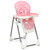 Babyjoy Folding Baby High Chair Dining Chair W/ 6-level Height Adjustment Pink