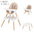 Ubesgoo 5-in-1 Baby High Chair Infant Eat Chair With Booster Seat,kid Table & Chair,beige