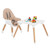 Ubesgoo 5-in-1 Baby High Chair Infant Eat Chair With Booster Seat,kid Table & Chair,beige