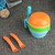 Puree Cooking Tool  Baby Food Grinder  Food Grinder Bowl   9pcs/set Baby Food  Grinder Manual Food Grinding Bowl Baby Puree Making Tool (blue)