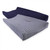 Touched By Nature Baby Boy Organic Cotton Changing Pad Cover, Navy Heather Gray, One Size