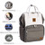 Sleepy Panda Lizzie Diaper Bag Backpack W Stroller Straps, Changing Pad, Usb