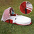 Elaydool Portable Bassinet With Foldable Baby Bed Travel Sun Protection Mosquito Net Breathable Infant Baby Sleeping Basket Red