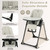Babyjoy 4-in-1 Foldable Baby High Chair Height Adjustable Feeding Chair W/ Wheels Grey