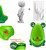 Milctabe Cute Frog Potty Training Urinal For Boys With Hook - Baby Standing Urinal Potty Trainer With Funny Aiming Target - Blackish Green