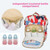 Qwlwbu Diaper Bag Backpack, 6 In 1 Large Diaper Bag With Changing Station For Boys Girl, Waterproof Baby Diaper Bags For Travel With Insulated Milk Bottle Pocket