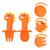 Hemoton 1 Set Baby Silicone Cutlery Cartoon Training Tableware Silicone Spoons And Forks