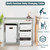 Kinbor Baby Changing Table With Laundry Hamper, 3 Storage Baskets, And Removable Pad, Gray