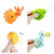 Cute Stone Bath Toy Bathtub Toy With Shower And Floating Squirting Toys, Fishing Game For Toddles And Babies