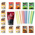 Dede Instant Boba Tea Kit 12 Drink Packets Straws & Tapioca Thai Tea, Milk Tea, Green Tea Latte And Thai Coffee