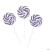 Bright Purple Swirl Lollipops, 24 Pieces, Bulk Set Of 24 Individually Wrapped Lollipops, Great For Wedding, Birthday, Events And Christmas