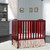 Dream On Me 2-in-1 Folding Portable Mini Crib, Cherry