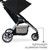 Britax B-agile Lightweight Stroller, Black - One Hand Fold, Large Upf50+ Canopy, All Wheel Suspension