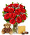 From You Flowers - One Dozen Red Roses With Chocolates & Teddy Bear With Free Vase (fresh Flowers)