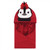 Hudson Baby Infant Girl Cotton Animal Face Hooded Towel, Red Penguin, One Size