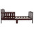 Salonmore Wooden Toddler Bed, Classic Design Wood Bed Frame W/two Side Safety Guardrails & Wooden Slat Support For Kids Boys & Girls