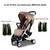 Pmty Stroller Leather Cover Waterproof Handle Protector Stroller Leather Cover Pushchair Stroller Fabric Handle Sleeve Comfy