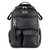 Itzy Ritzy Diaper Bag Backpack – Large Capacity Boss Backpack Diaper Bag Featuring Bottle Pockets, Changing Pad, Stroller Clips And Comfortable Backpack Straps, Black With Gold Hardware