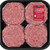 All Natural* 80% Lean/20% Fat Ground Beef Patties 12 Count, 4lbs (fresh)