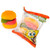 Cgt Spongebob Squarepants Krabby Patties Gummy Candy Treat Snack Individually Wrapped Hamburger Shaped Kids Halloween Valentines Easter Birthday Party Favor Goody Bag Basket Stuffers 5.7 Oz(pack Of 2)