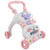 Baby Walker, Baby Stand Learning Walker Speed Control Wheels Develop Coordination  For Home Pink