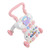 Baby Walker, Baby Stand Learning Walker Speed Control Wheels Develop Coordination  For Home Pink