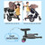 Universal 2 In1 Stroller Ride Board With Detachable Seat,stroller Board,stroller Glider Board Full Suspension Ride,universal Fit For Most Prams - Quick And Easy To Use(black)