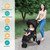 Infans Baby Jogging Stroller Jogger Travel System W/adjustable Canopy For Newborn Black