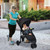 Infans Baby Jogging Stroller Jogger Travel System W/adjustable Canopy For Newborn Black