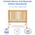Delta Children Folding Portable Mini Crib With 1.5-inch Mattress, Greenguard Gold Certified, Natural