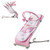 Bsyang Baby Bouncer For Infants, Baby Bouncer With 3-point Harness, Infant To Toddler Rocker Bouncer For Babies With Removable Toys Bar & Hanging Toys In Pink | 0-6 Months