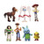 Toy Figure Story – Set Of 7 Action Figures With Woody, Buzz And Rex – Cake Topper