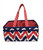 Bacati - Mix N Match Ikat Chevron/dots Nursery Storage Items, Navy/red