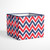 Bacati - Mix N Match Ikat Chevron/dots Nursery Storage Items, Navy/red