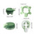 Heroneo For Turtle Shaped Portable Potty Foldable Removable Toddler Toilet Sitting For S